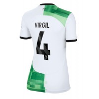 Liverpool Virgil van Dijk #4 Bortatröja Kvinnor 2023-24 Korta ärmar